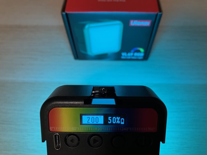 Ulanzi VL49 RGB ライト 200°