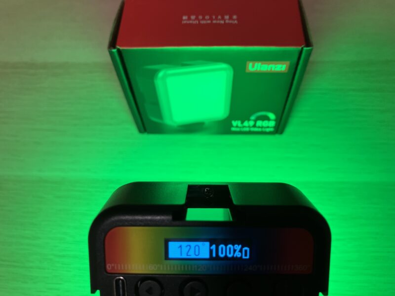 Ulanzi VL49 RGB ライト 120°