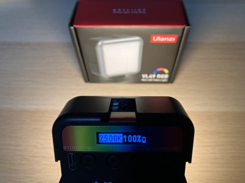 Ulanzi VL49 RGB ライト 2500K