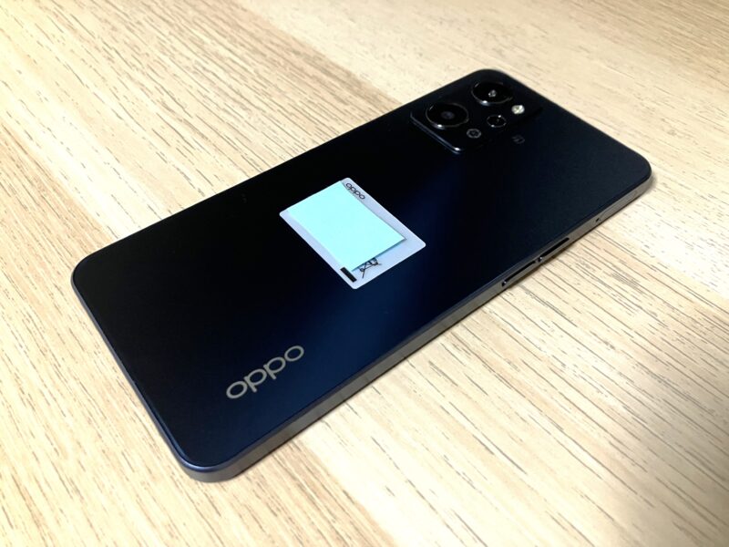 『OPPO Reno7 A』スターリーブラック